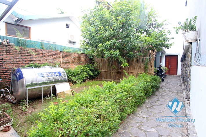 Modern garden house with furnished, 2 bedrooms for rent in Tay Ho area.